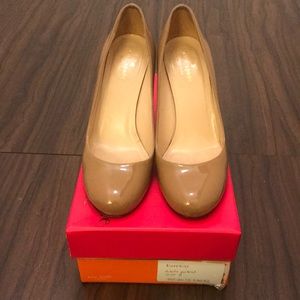 Kate Spade Karolina Nude Patent Heels